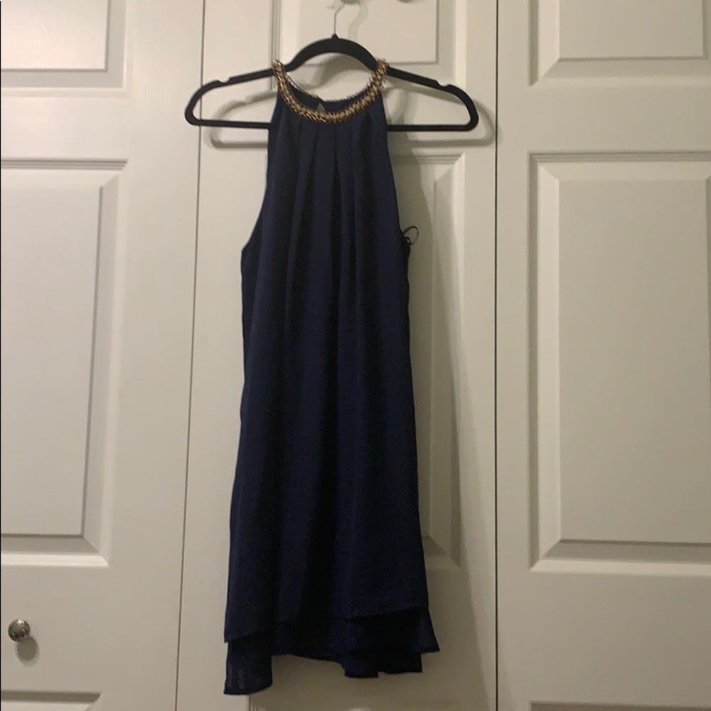 Navy blue papaya dress